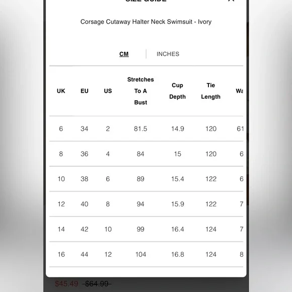 Six Stories Corsage Cutaway Halter Neck Swimsuit - Ivory - 12 - Picture 3 of 4